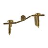 3" Solid Brass Cabinet H Hinge Offset PVD Long Lasting Finish Pack of 2