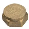 PACK OF 5 - 3/8" Brass Threaded Cap