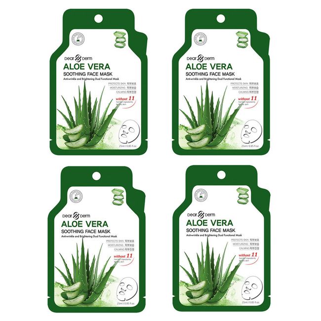 Dearderm Aloe Vera Soothing Mask (4pc)