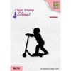 Stamp – Clear Stamp – Boy with Scooter