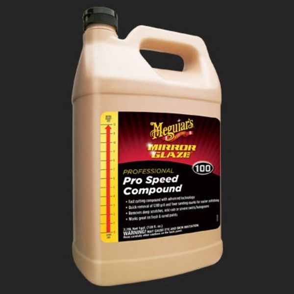 Meguiar's Mirror Glaze #100 Pro Speed Compound, 1 Gallon