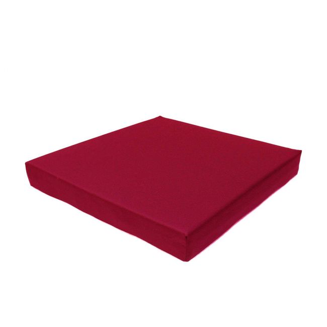 [Waterproof and Washable] Domestic High Resilience Wheelchair Cushion, Sitting Boon, Red, Anti-Slip, Made in Japan