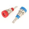 TOPINCN 5Pcs Panel Mount Banana Socket Mixed Color Banana Socket 2.0Mm Jack for Panel Mounting Test Probes Connectors Stackable Wire Solder Multimeter