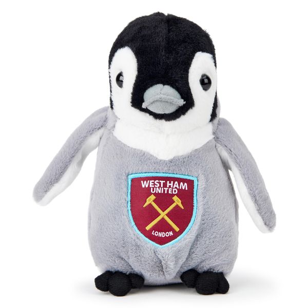 The Gift Scholars West Ham United FC 22cm Penguin Plush: Officially Licensed Eco-Friendly Football Soft Toy, Great for Hammers Supporters of Any Age