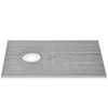 VEVOR Waterproofing Shower Curb Tray Kit 60"x38" w/ Offset Drain Thickened