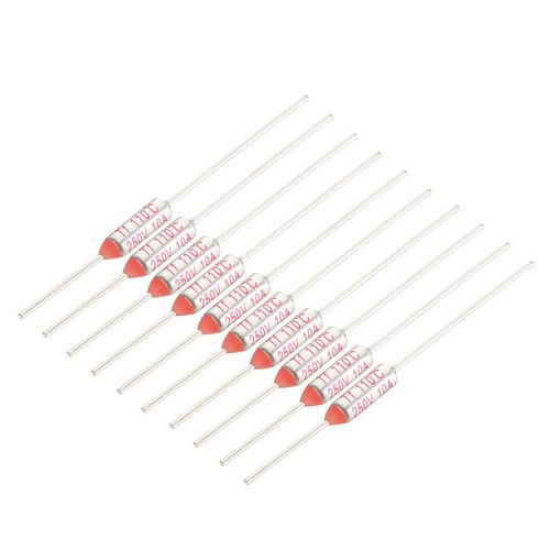 uxcell 250V 10A 110 Celsius Circuit Cut-Off Temperature Thermal Fuse 10 Pcs