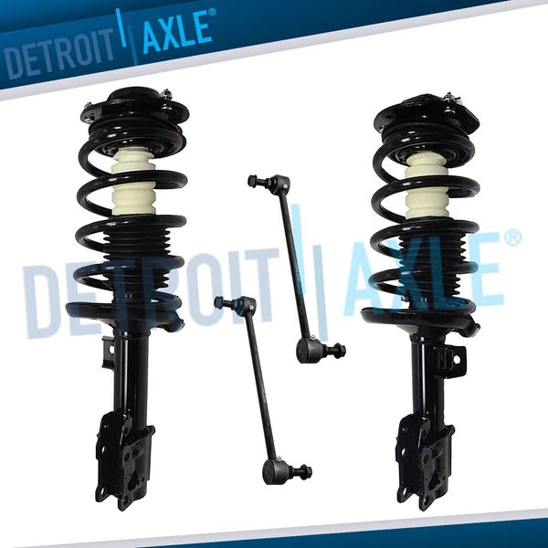 Front Coil Spring Struts + Sway Bars for 2004-2012 Chevy Malibu Pontiac G6 Aura