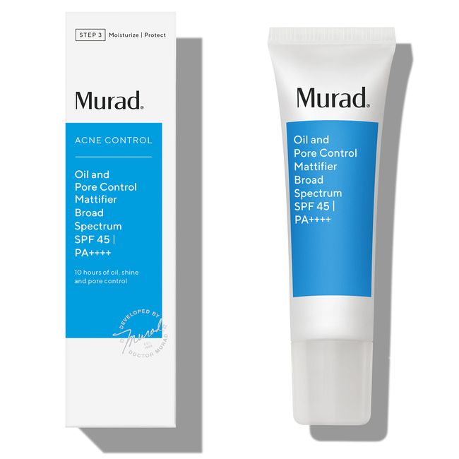 Murad Oil & Pore Reducing Facial Moisturizer - Acne Control Mattifier with Broad Spectrum SPF 45 - Lightweight Face Lotion Backed by Science, 1.7 Fl Oz