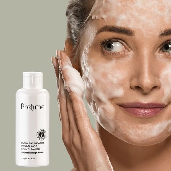 Free Time Papaya Enzyme Wash Powder Face Foam Cleanser