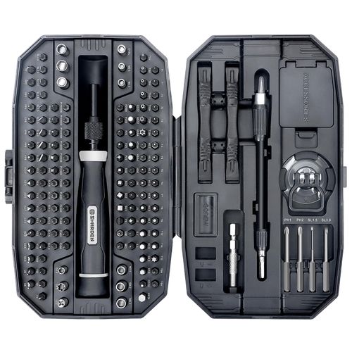 SHARDEN 153 in 1 Precision Screwdriver Set Computer Screwdriver Kit, Laptop Repair Tool Kit Magnetic Micro Screwdriver Set Electronic Toolkit for PC, iPhone, Phone, PS5, Game Console, Glasses, Jeweler