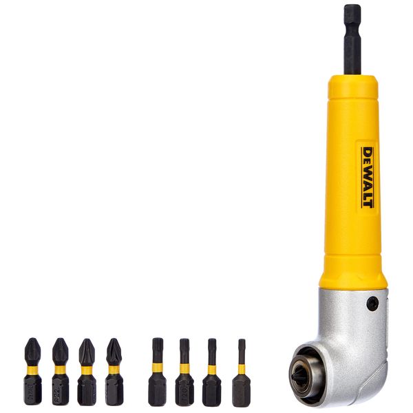 DEWALT DEWDT71517T Right Angle Torsion Drill Attachment, Yellow