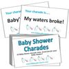 Baby Shower Party Game - Charades (Blue)