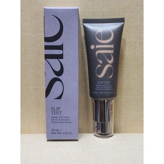 Saie Slip Tint Dewy Tinted Moisturizer SPF 35 Sunscreen SHADE#7 Exp 10/2023