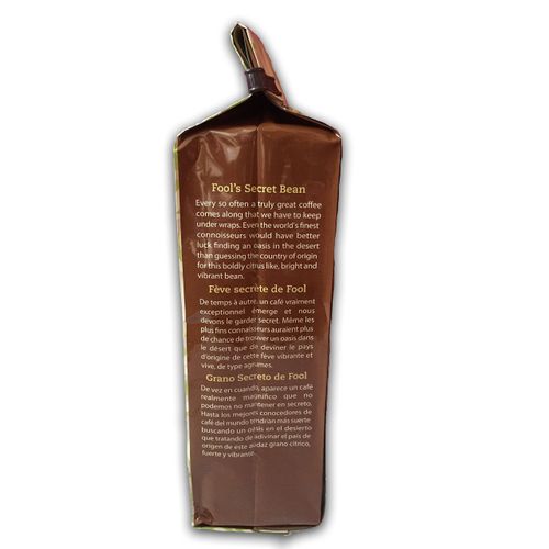 Coffee Fool's Organic Fair Trade Secret Bean (Coarse Grind)