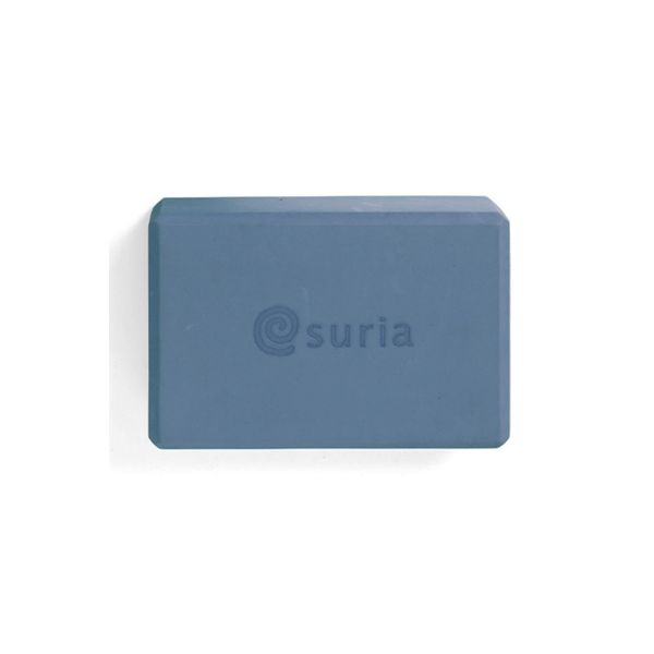 Suria Yoga Block Pose Aid Stability EVA 9.1 x 5.9 x 3.0 inches (23 x 15 x 7.5 cm), 10.6 oz (300 g), indigo blue