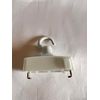pendant light hook, hanging hook, hanging hook, ceiling cap with square hook, hanging hook, pendant light hanging hook, square sealing with lock (white)