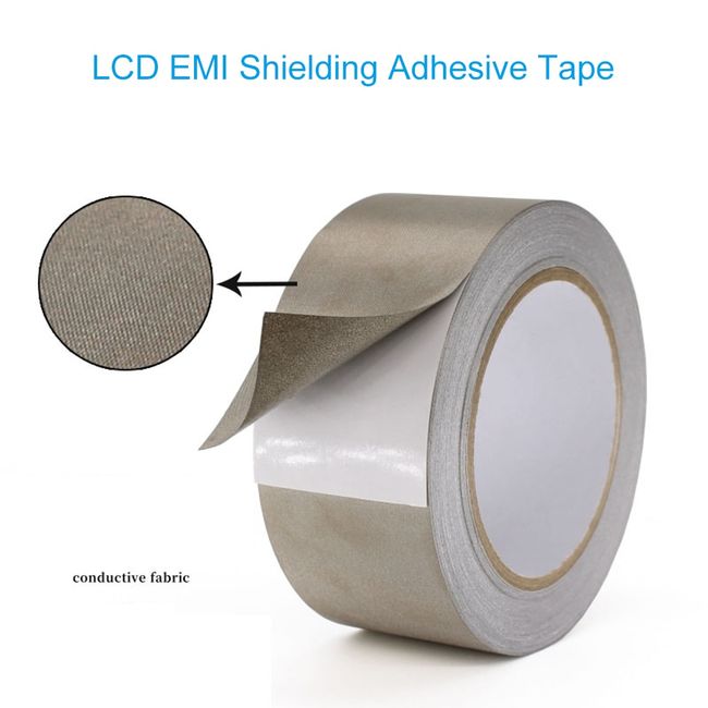 20 Meters Single Side Conductive Copper Foil Tape Strip Adhesive EMI  Shielding Heat Resist Tape