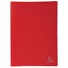 Exacompta - Ref 8525E - Soft PP Display Book - Suitable for A4 Documents, Made from Polypropylene, Lightweight, 20 Pockets, 40 Viewing Pages - Red Cover