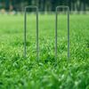 NUOOO Garden Pegs Stakes Staples Meta Gardening Securing Lawn Ground Anchors U Shaped Nail Pins Ideal for Weed Control Membrane Fabric Grass Matting Netting 15CM 40PCS