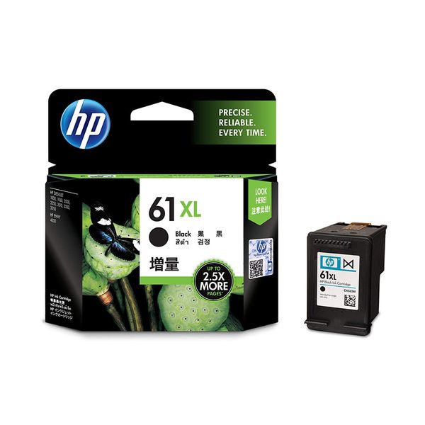 HP 61XL Ink Cartridge, Black (Extra Volume)