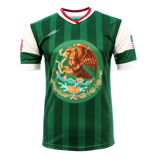 Arza Sports Men's Mexico and USA Jersey (Medium) Green