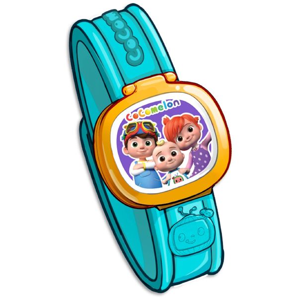 CoComelon JJ’s Learning Smart Watch Toy for Kids with 3 Education-Based Games, Alarm Clock, and Stop Watch, Kids Toys for Ages 3 Up by Just Play