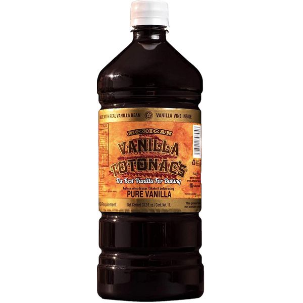 Mexican Vanilla Totonac’s - 33.2 Oz (1 Lt) Bottle - Pure Vanilla Extract