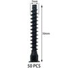 50 PCS Internal Hex Self Tapping Countersunk Connecting Screws for Furniture (Black)