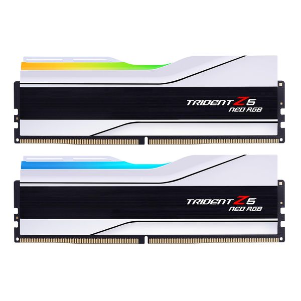 G.SKILL Trident Z5 Neo RGB Series (AMD Expo) DDR5 RAM 32GB (2x16GB) 6000MT/s CL30-36-36-96 1.35V Desktop Computer Memory UDIMM - Matte White (F5-6000J3036F16GX2-TZ5NRW)