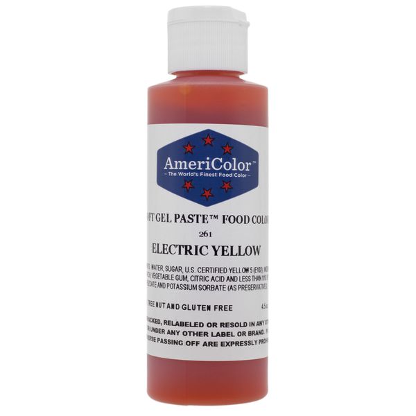 Americolor Soft Gel Paste 4.5 oz. - Electric Yellow