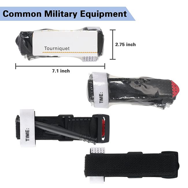 Tourniquets,Notfall-Outdoor-Tourniquet Erste Hilfe Taktische lebensrettende Blutungskontrolle,Einhandbedienung des hämostatischen Verbandes,Tactical Tourniquet (2 X Schwarz)