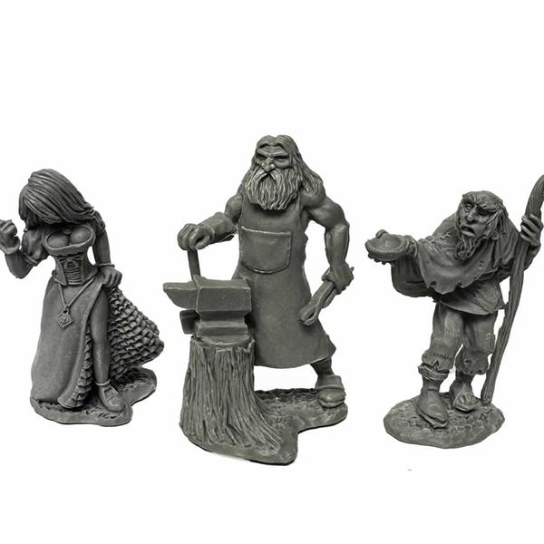 Reaper Miniatures Townsfolk (Strumpet, Blacksmith, Beggar)