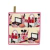 FEILER BELLA Mini Towel Handkerchief, 9.8 inches (25 cm), Makeup Raspberry