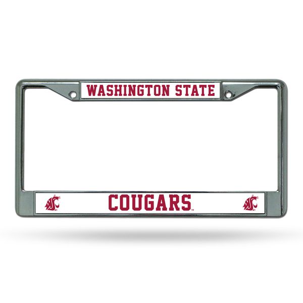 NCAA Washington State Cougars Standard Chrome License Plate Frame