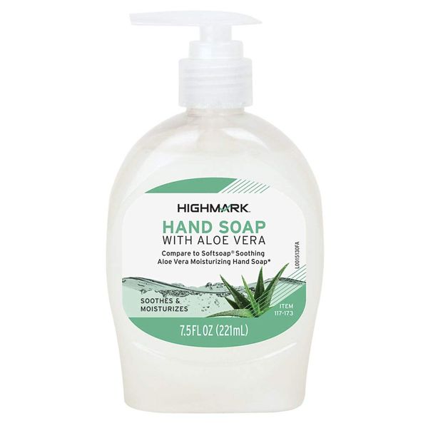 Highmark Aloe Liquid Hand Soap, 7.5 Oz Bottle