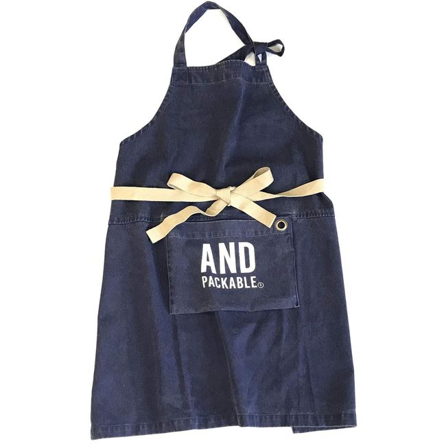 63882 & Packable Apron Stylish Storage Logo Navy