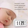 Digital Alarm Clock Battery Operated/Night Light/Indoor Temperature, Small Digit