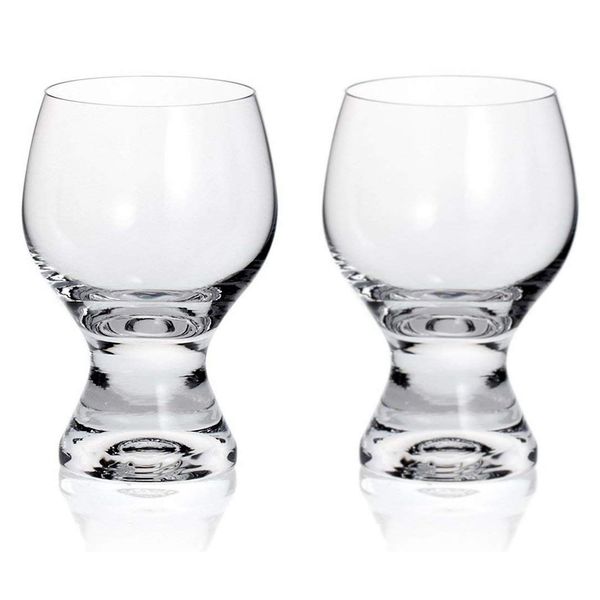 Set of 2 Bohemian Glass Gina Wine Glasses