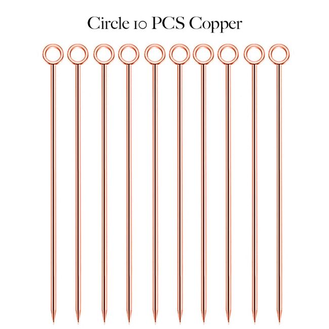 A Bar Above Copper Cocktail Picks - Metal Stir Sticks for