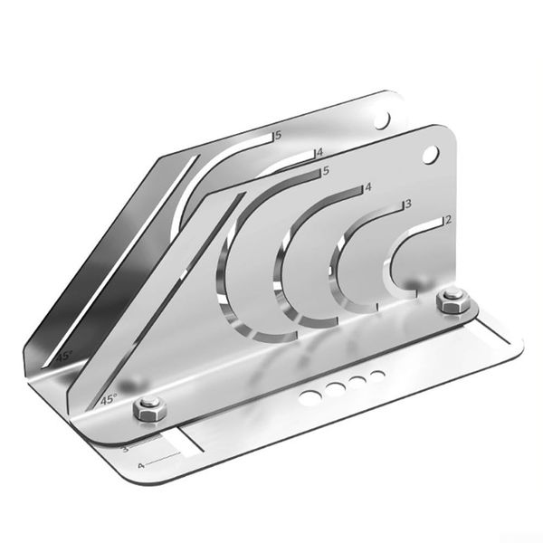 Stainless steel Pipe Cutter, Angle And Arc-Marking Tool, for PRECISION 45° Rubber Insulation Pipe Cutter Tool With Adjustable Sizing(A)