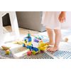 3 Piece Tegu Magnetic Racer Building Block Set, Purple