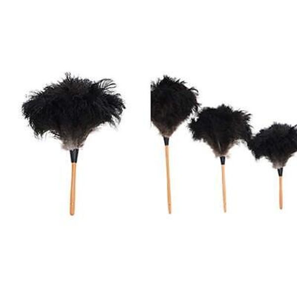 Black Ostrich Feather Duster (14")