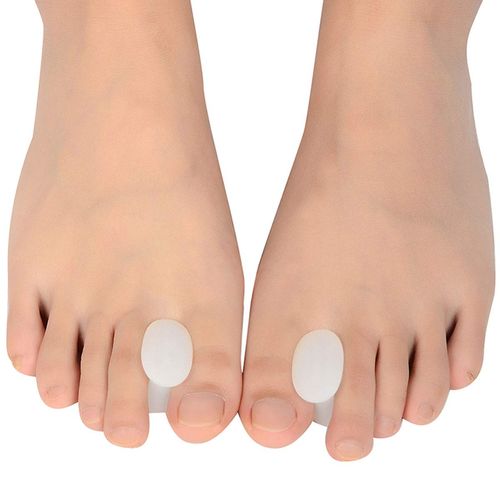 PEDIMEND Silicone Gel Toe Separator (5PAIR) - Hallax Valgus Toe Straightener - Relief Bunion Pain - Absorbs Pressure & Friction - Feet Care Thumb Bone Tool - Unisex - Foot Care