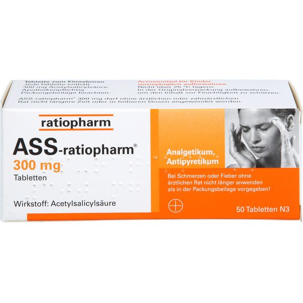 ASS-ratiopharm 300 mg Tablets Pack of 50