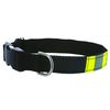Firefighter Personalized Black Turnout Gear Dog Collar - Small (9"-10")