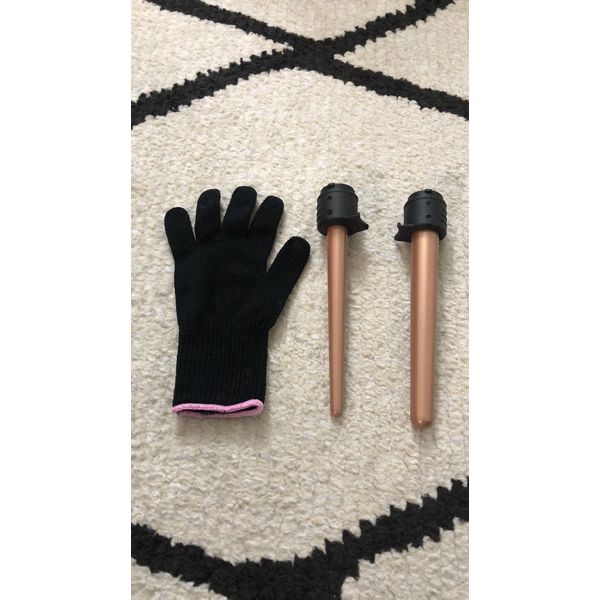 Kiss Curling Wands (2) Attachments Replacement Parts + Glove