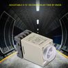 Hilitand 0-10 Seconds Time Delay Relay Knob Control Timer ON Time Relay with Base AC 110V