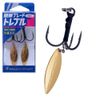 Major Craft Easy Blade Treble, Normal (Willow), Gold, BLADE-T-HOOKN #6