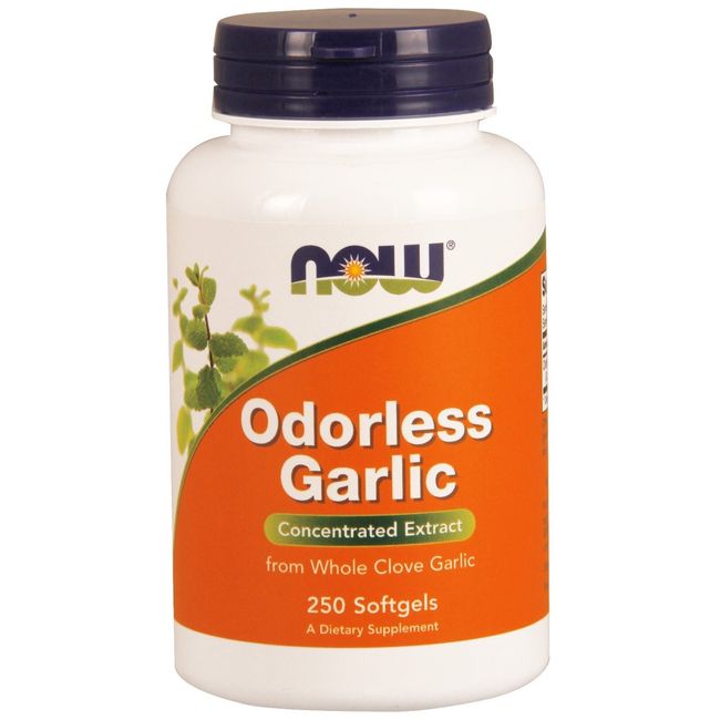 NOW Foods Odorless Garlic, 250 Softgels