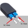 Fiber Optic Loopback Cable, SC/UPC Cable LC Fiber Loopback Tester Connector, Single Mode (9/125μm)